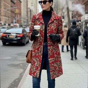 Vintage Portrait tapestry coat
